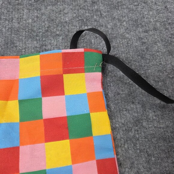 2 GUCCI Multicolored Checkered Logo Patch Drawstring Dust Cover Bag - Picture 3 of 7